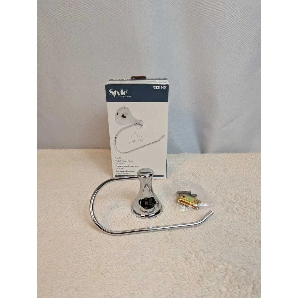 Style Selections Bailey Toilet Tissue Holder Chrome Finish New‎